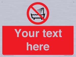 Custom Do not use this device in a bathtub shower or water-filled reservoir